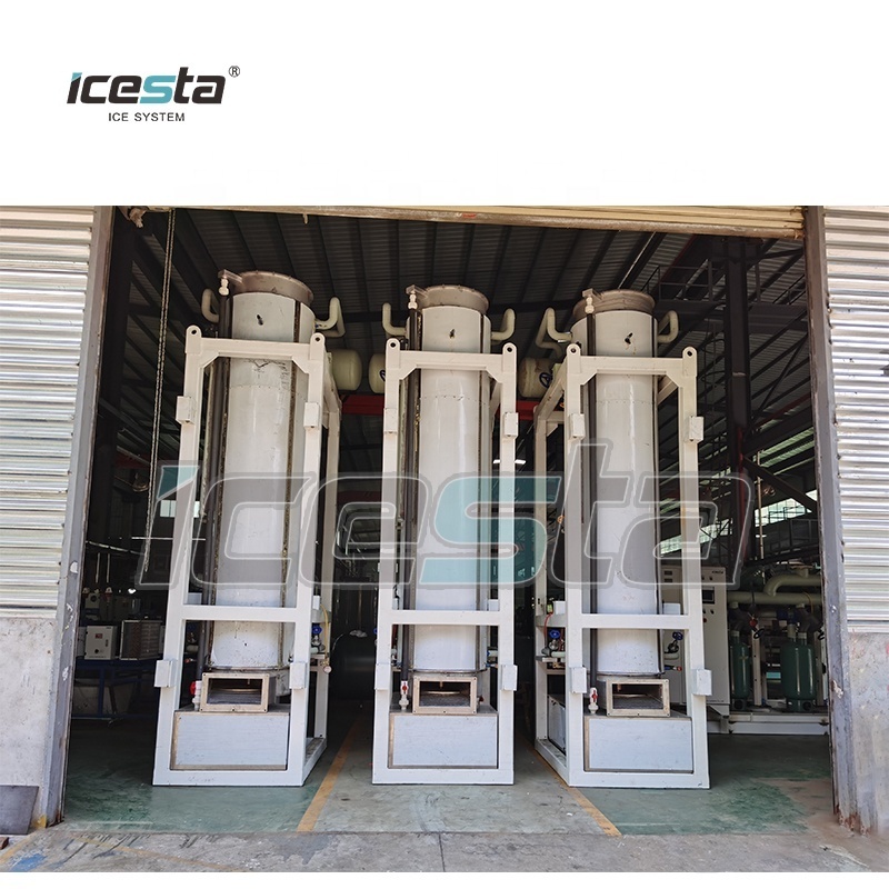 Icesta High reliable hollow Solid ice tube 1t 5t 10t 20t 30t 60t industrial tube ice making machine for philippines ice plant