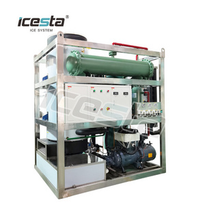 Wholesale ICESTA High Reliable 1 5 10 15 20 30 ton Ice Tube Machine for Crystal Edible Ice