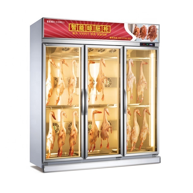 Commercial cooling duck  air drying display refrigerator duck hanging Chiller