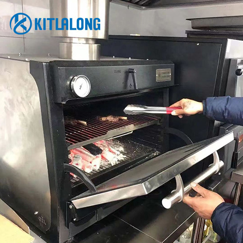 Kitlalong Best Selling Commercial Kitchen Equipment Charcoal Making Oven Beef Steak BBQ Restaurant Grill Fruitwood Charcoal Oven