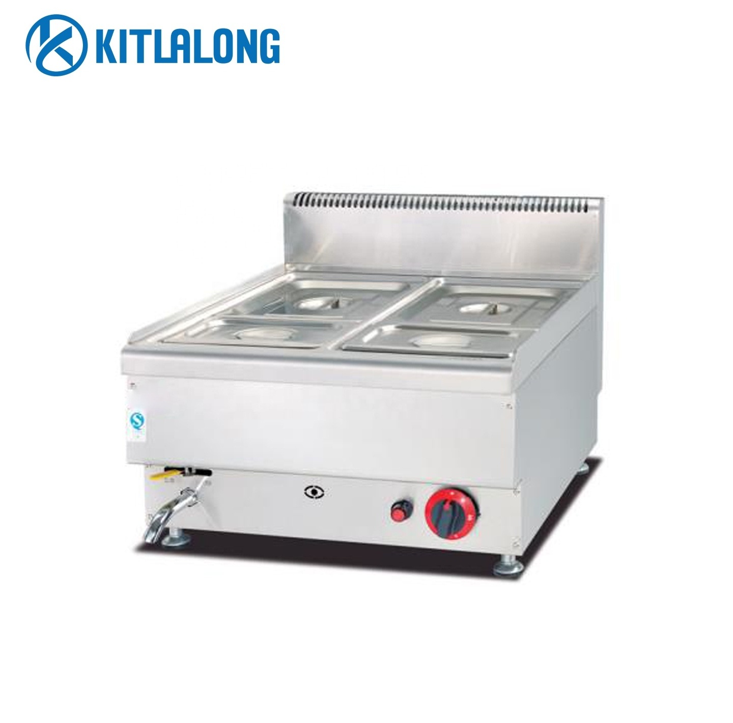 Kitlalong Gas cooker Range Commercial Kitchen Equipment  potato chips fryer stainless steel  Counter top Gas Fryer