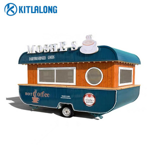 Kitlalong 2022 New Arrival  dining car food trailer Rice Coffee Van Catering  ice cream cart Food Truck