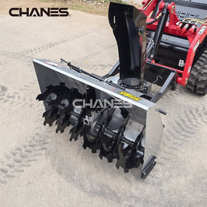 Factory direct supply mini loader snow blower attachment for mini skid steer loader with quick hitch on sale