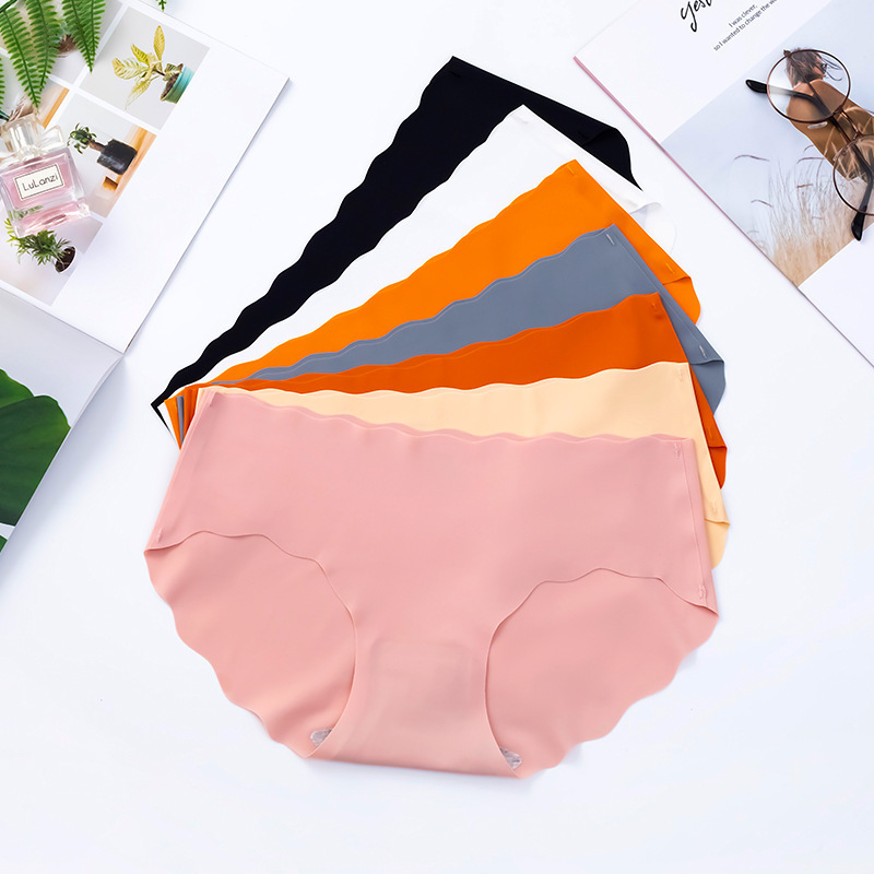 Dropshipping Seamless Panties Women  Wear Underwear Ladies Low Waist Panties