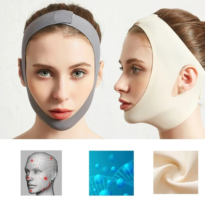 Face V Shaper Facial Slimming Bandage Relaxation Lift Up Belt Shape Lift Reduce Double Chin Face Thining Band Massage Hot Sale