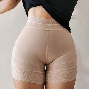 Butt Lifting Shapewear Postpartum Recovery Slimming Fajas Colombianas Logo Lace Butt Lifter Body Shaper Waist Trainer