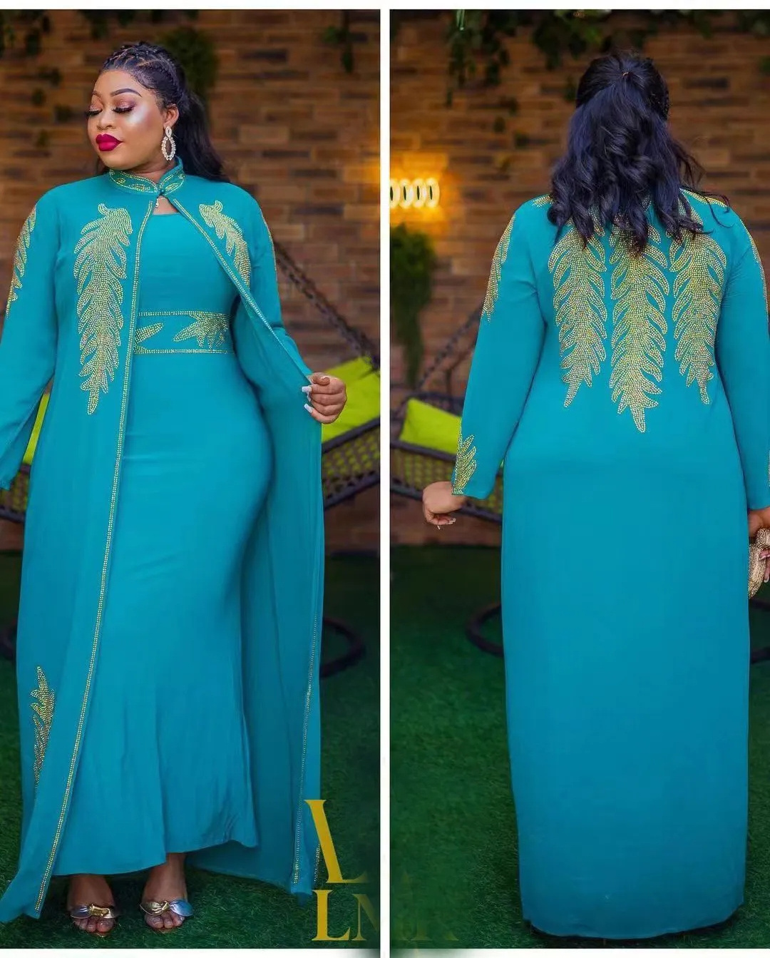 African Wedding Party Dresses Long Dress Suit Muslim Abaya for Women Spring Autumn Red Black Blue White Wholesale Full Sexy