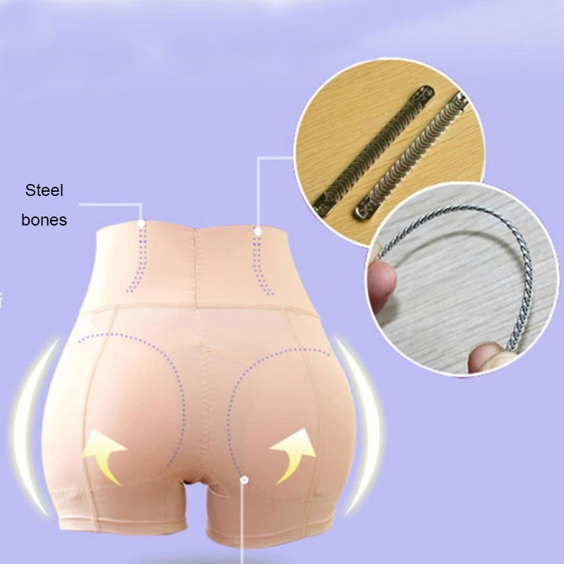 Women Butt Lifter Removable Padded Hip Enhancer Shapewear High Waist Thigh Slimmer Seamless Body Shaper Pad Panties