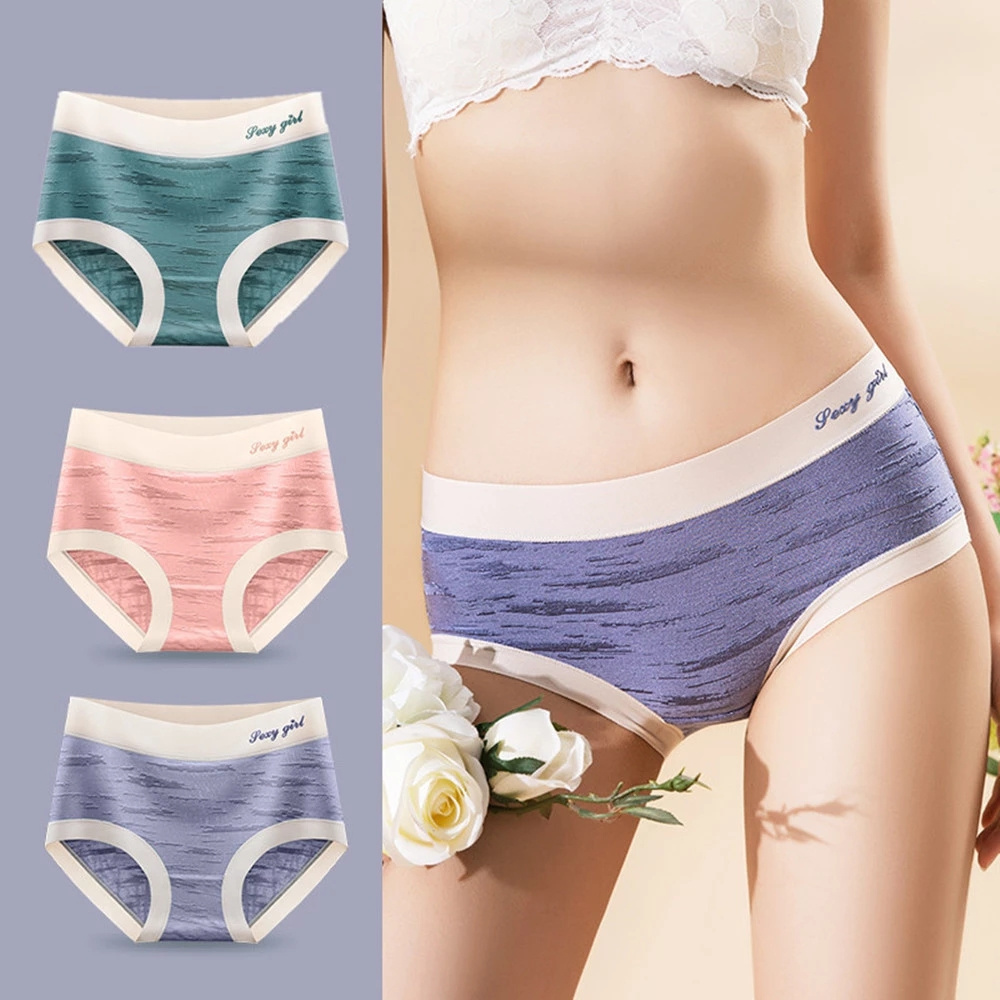 Sexy Panties Mid Waist Plus Size Lenceria Briefs For Women Bamboo Fiber Panties Seamless Lingerie Underwear Bragas Mujer M-XL