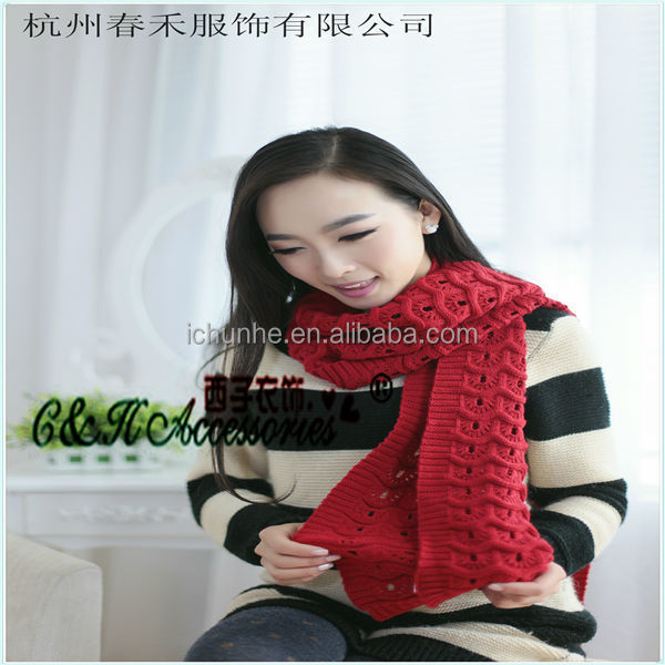 promotional wholesale winter  Long  cashmere/classic young girls lady  neck wear fashion knit winter scarf   factory