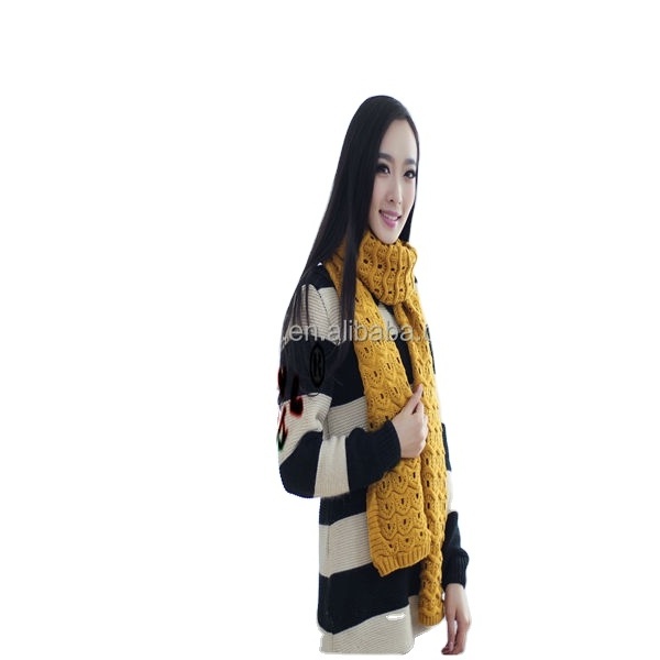 promotional wholesale winter  Long  cashmere/classic young girls lady  neck wear fashion knit winter scarf   factory