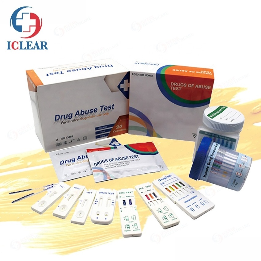 CE 10-in-1 Saliva and Urine Multi-drug Test Panel COC DOA Drug of Abuse Rapid Test Kit