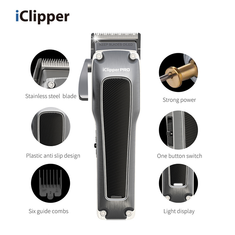 IClipper-K77 Professional Hair clipper Brushless Motor Barber Use DLC blade hair trimmer clipper