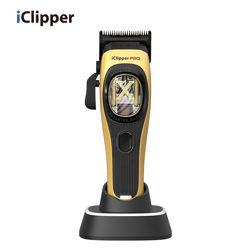 IClipper-HX01 Professional Hair clipper Dub Magnetic Motor Barber Use DLC blade Vector motor hair clipper trimmer