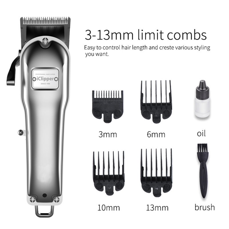 IClipper-K2 All Metal Barber Shop Use hair trimmer Cutting Power Motor Professional Hair Clippers