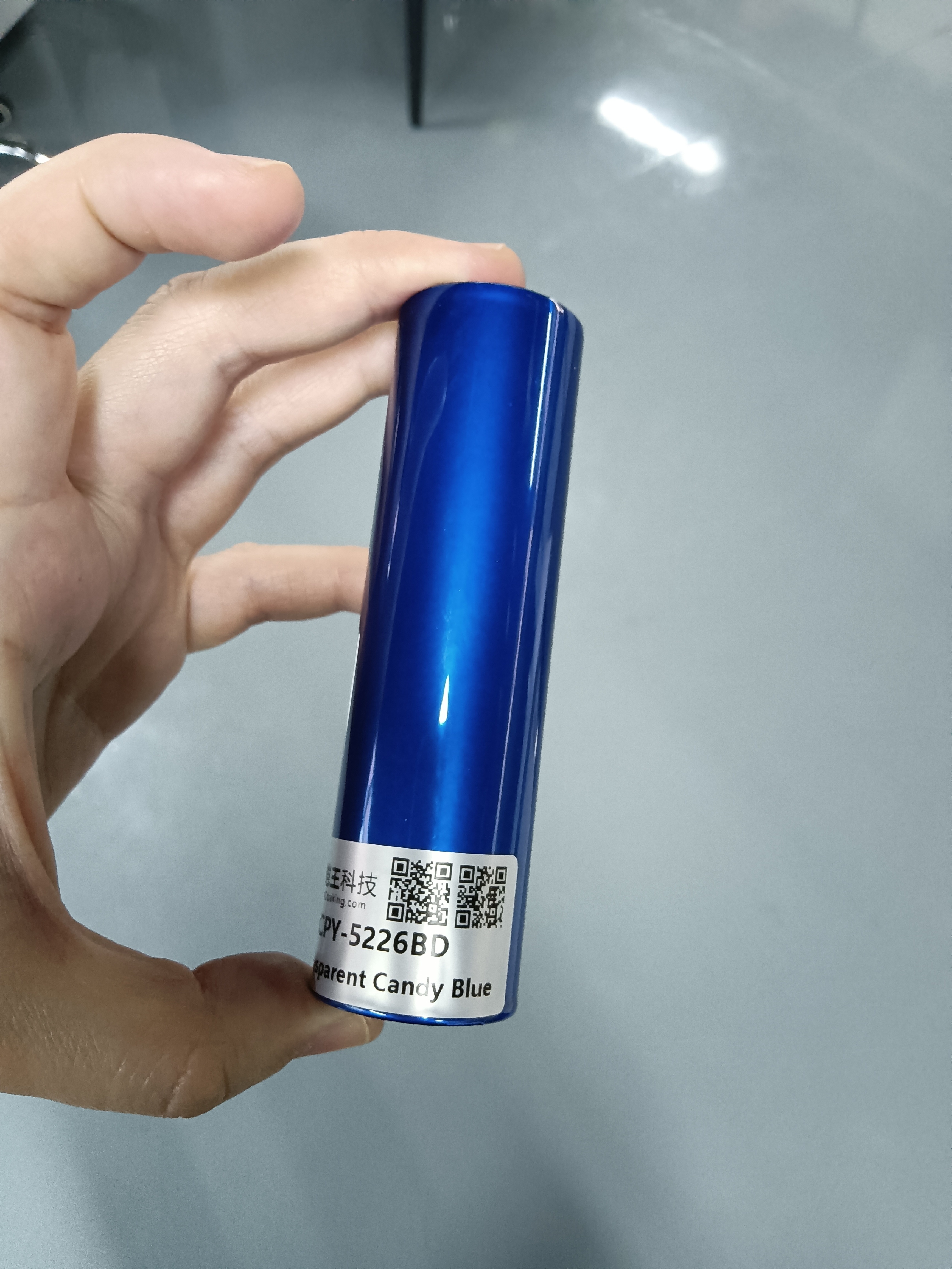 Metallic Electrostatic Chrome Powder Coating Powder Transparent Clear Candy Blue Powder Coating