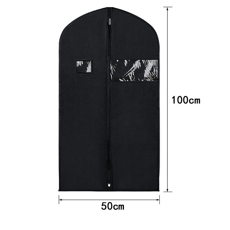 Anda bridal printed transparent cover storage travel packaging convertible garment bag with zipper