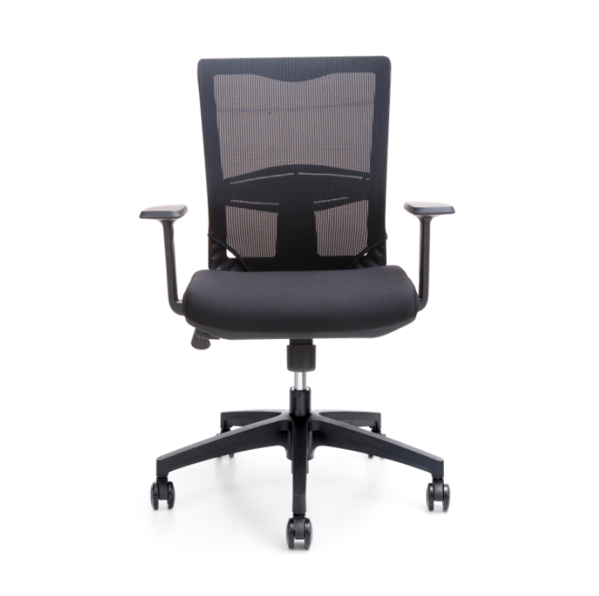 Black nylon and glass fiber backrest chair for office with office chair armrest replacement