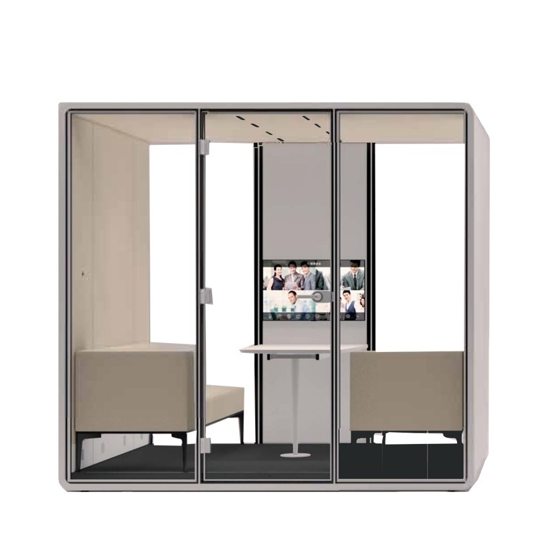 Office Portable Meeting Booth Negotiation Cabin Indoor Work Pod With Sound Proof And Noise Insulation Soundproof Booth