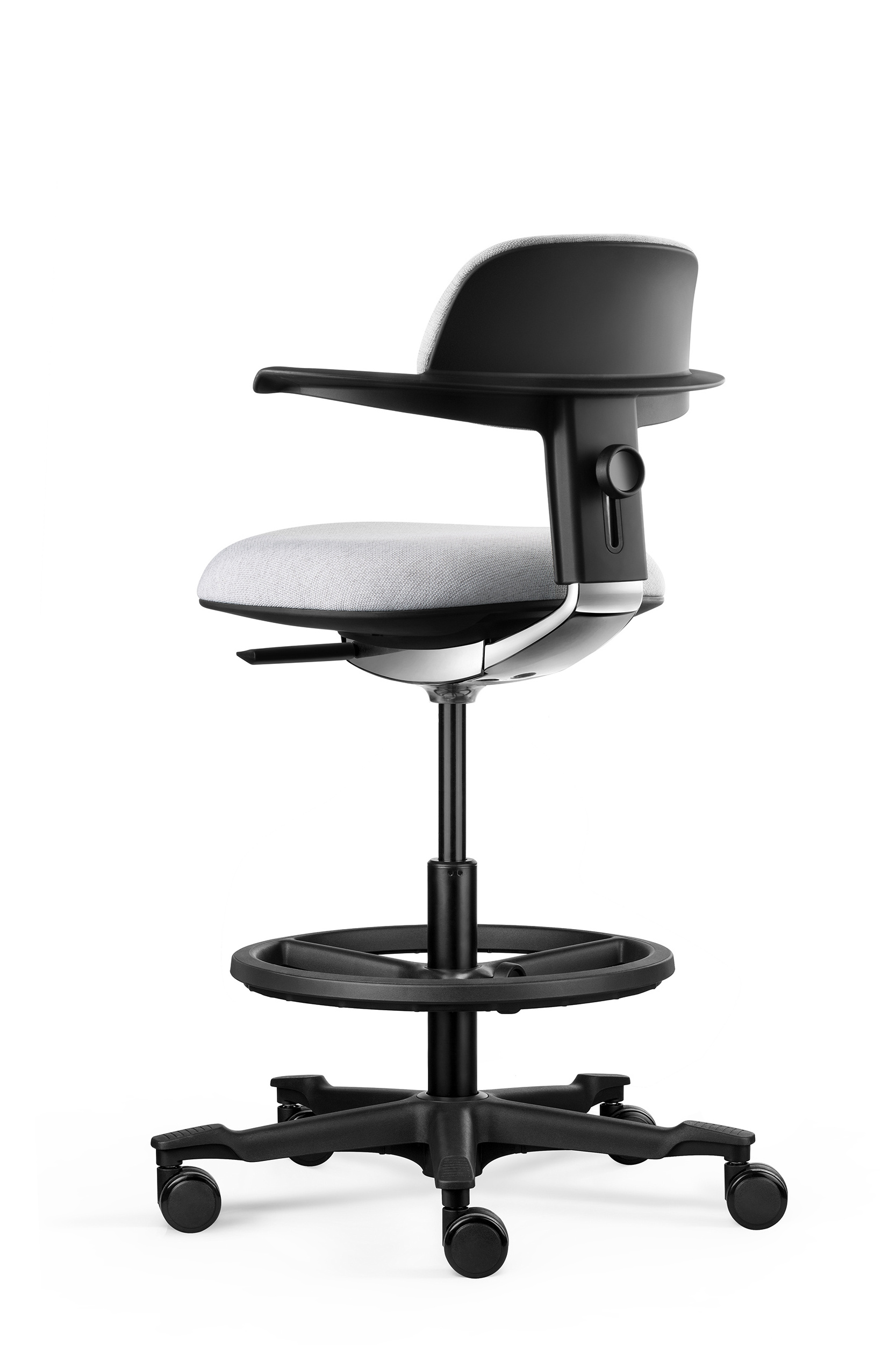 New Ergonomic Home Office Chair Original Design Luxury Low Back Sit Stand Office Swivel Fabric Height Adjustable Doctor Chair