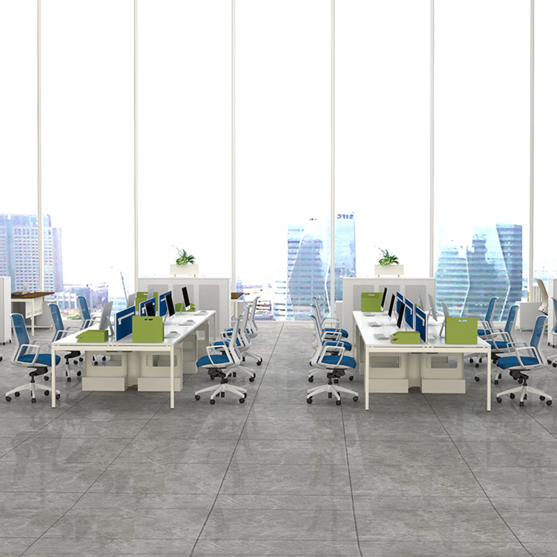 office furniture FF & E clear modular office furniture cubicle mfc wood table partition table desk