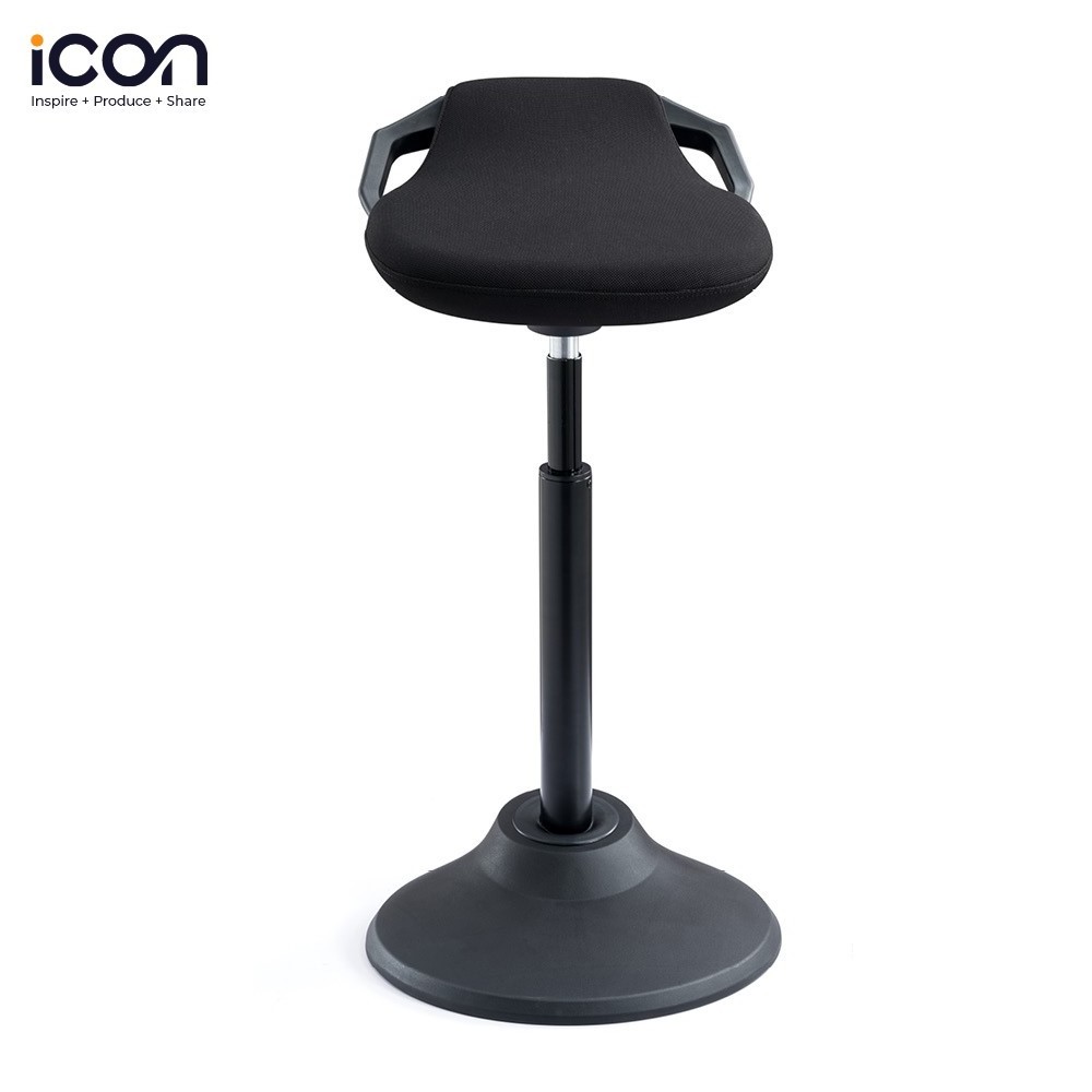 Ergonomic Adjustable Sit Stand Chair Wobble Stool Balanced Office Staff Swing Bar Stool