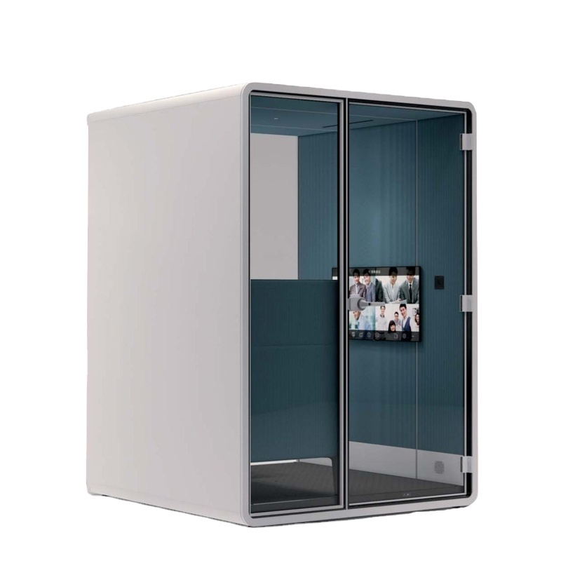 Luxury Indoor Small Sound Proof Room Studio Vocal Recording Office Phone Booth Soundproof Booth For Sale