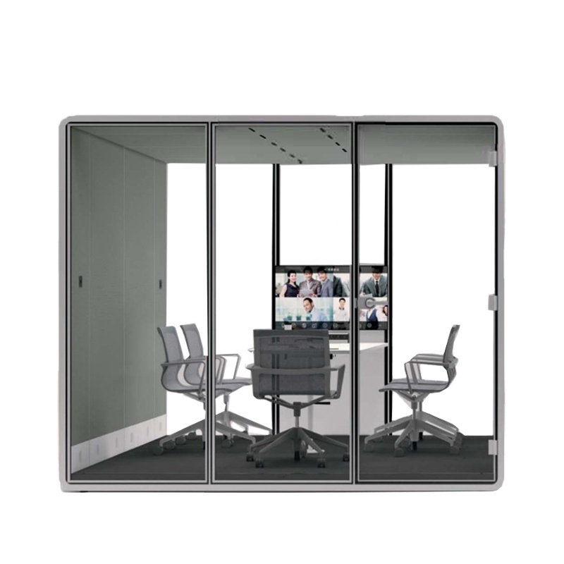 Office Portable Meeting Booth Negotiation Cabin Indoor Work Pod With Sound Proof And Noise Insulation Soundproof Booth