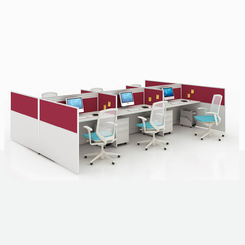 modular office l shaped corner desk call center workstation for open area