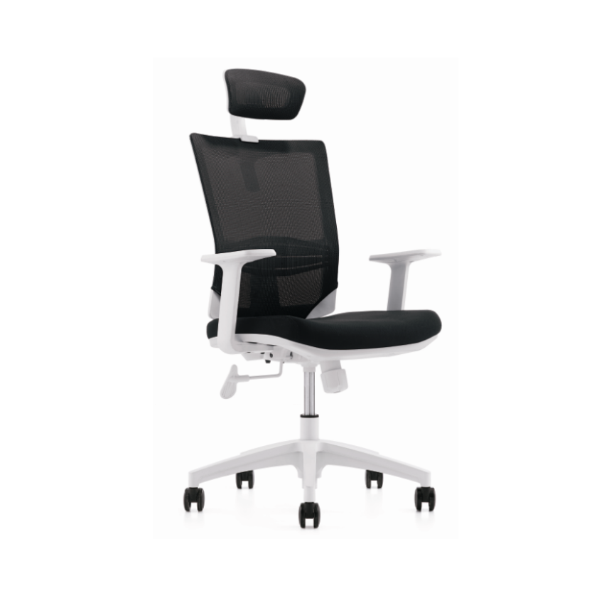 Black nylon and glass fiber backrest chair for office with office chair armrest replacement