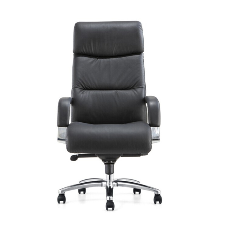 Ergonomic executive high back Aluminum alloy base swivel leather Chair