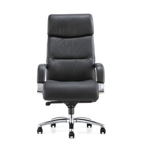 Ergonomic executive high back Aluminum alloy base swivel leather Chair