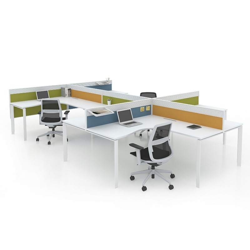 Coworking Spaces Office Table Workstation Modular 4 6 Seater People Desk Open Staff Workstations For Office Furniture