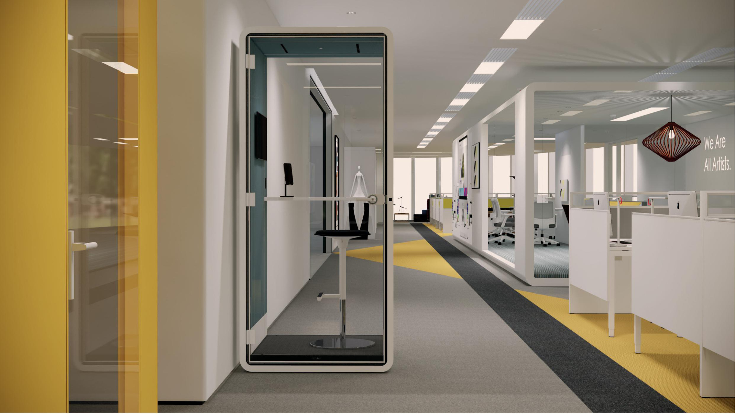 Cabin Soundproof Privacy Noise Cancelling Office Phone Booths Work Meeting Office Pod Sound Proof Booth Phone Booth