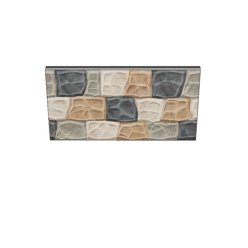 Outdoor Ceramic Wall carving Magnetic 300x600 brown Colour Interior Construction Material Elevation Porcelain Tiles