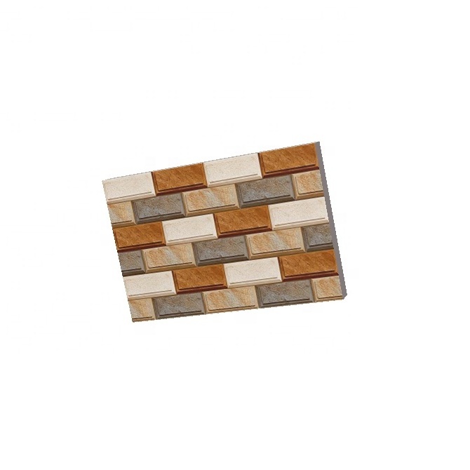 Trending 3d tiles rough brick look Ceramic Wall Tile 200x300mm | exterior elevation wall decoration ceramic tiles for wall