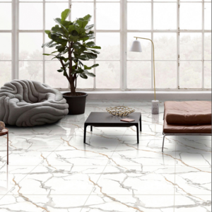 Glossy Finished Tiles In Size Of 600x600mm Having Polished Glazed Vitrified Porcelain Body Used In Villa