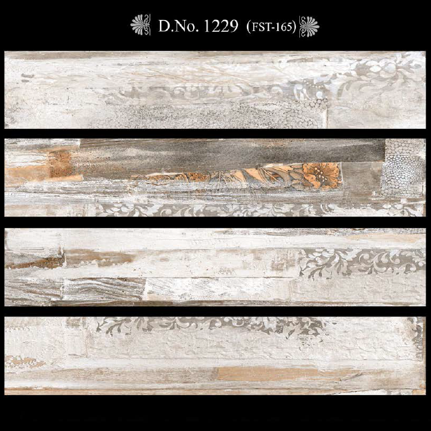 Floor Tiles Dacota Pine Wooden Finishing 100% Ceramic at Wholesale Price from India 20x120cm Tiles Exterior Tiles Interior Wall