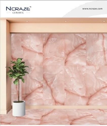 Pink Colour Porcelain Tiles Collection 600 x 1200  mm  by Ncraze For Interior