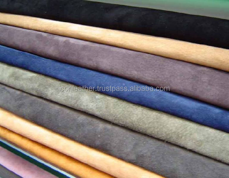 100% Genuine Leather High Grade Cow Skin Split Suede Leather Hides Soft Supple and Velvet Finish for Garments and Other Uses