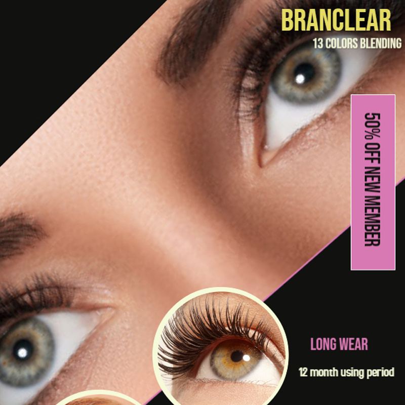 3 Tone dream lentes Branclear Golden color contact lenses fresh Eye Look Soft eye soft cosmetic colored contact lenses