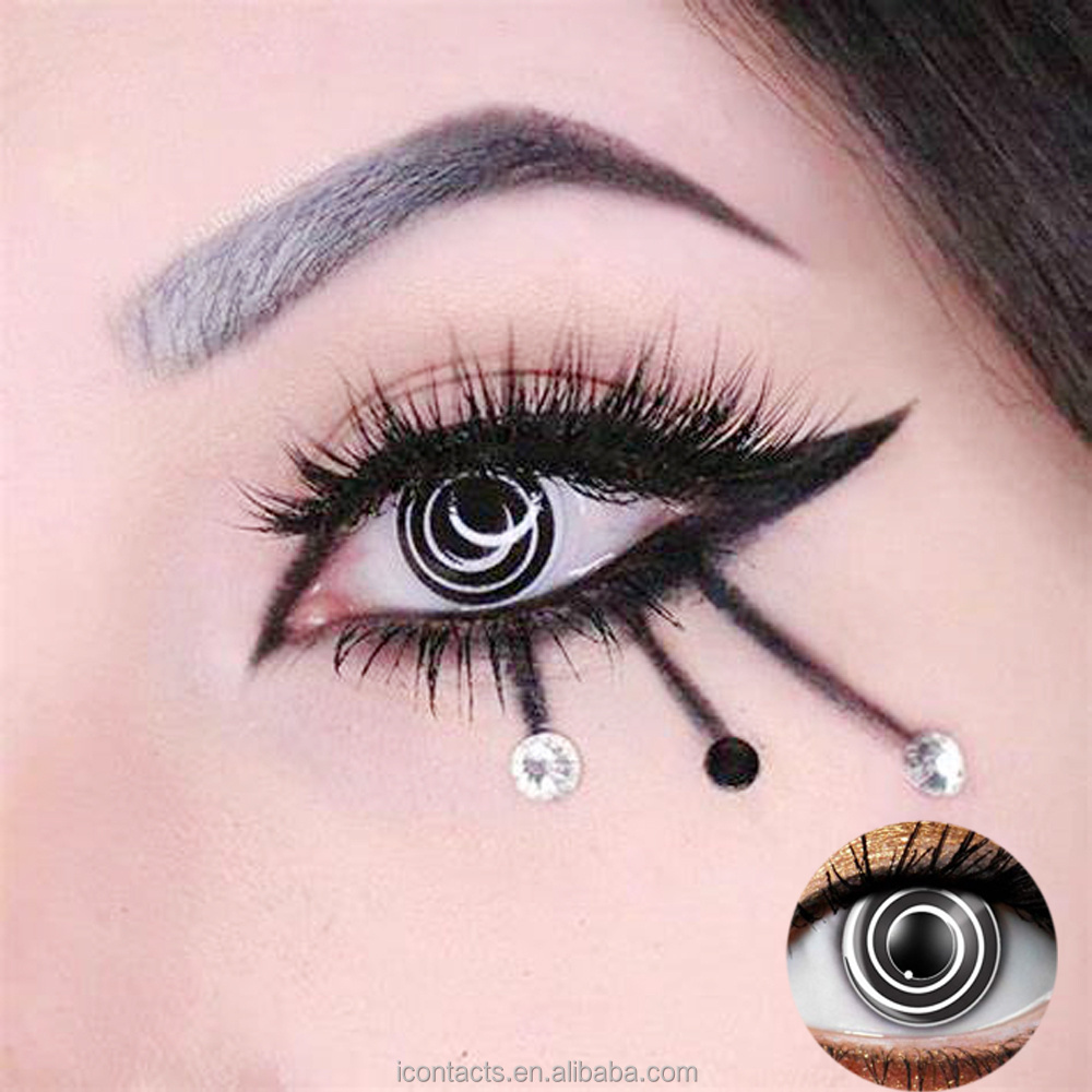 New arrival  contact lenses Fashion joker eye Crazy  yearly using halloween wholesale sharingan cosplay