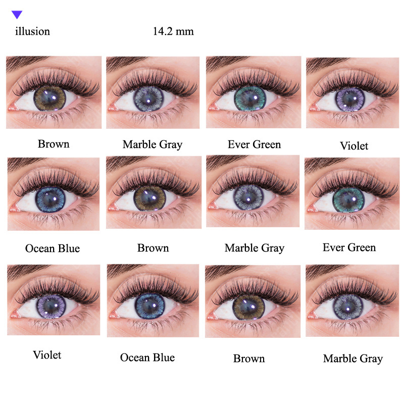 75 colors  Branclear Color blending contact lenses 3 tone fresh  color lentes de contacto