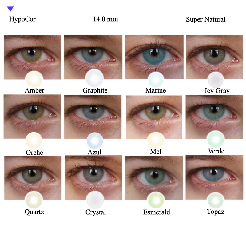 75 colors  Branclear Color blending contact lenses 3 tone fresh  color lentes de contacto