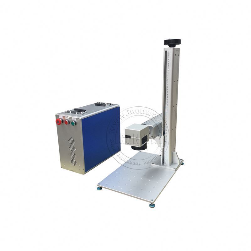 blue and red gold fiber laser marking machine multicolor digital