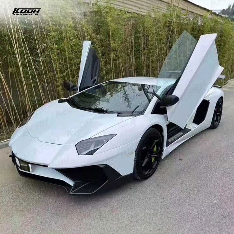 ICOOH Racing Half Frp Carbon Fiber Upgrade Body Kit For Lamborghini  Aventador LP700 TO LP750 SV Bodykit