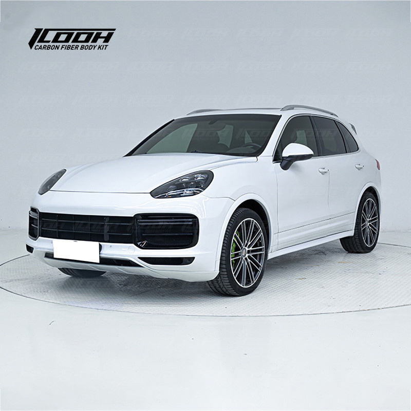 ICOOH Racing Old to New Upgrade PP Front Light Bumper Set Kit For Porsche Cayenne 958.2 2015-2017 To 9Y0 Turbo