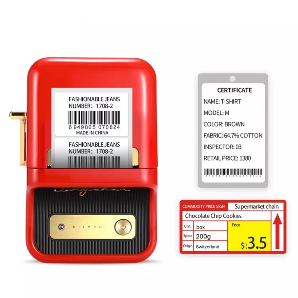 New product jingchen barcode qr code sticker niimbot b21 label printer