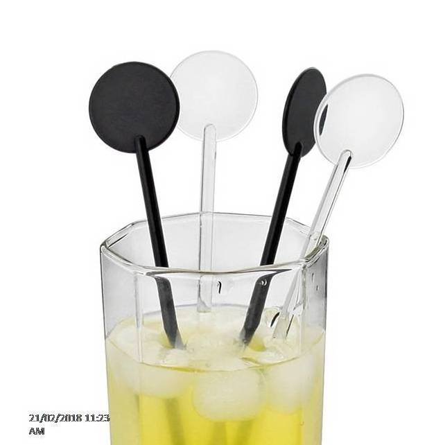 Custom Biodegradable Plastic Silicone Swizzle Stir Stick Sticks, Cocktail Tea Coffee Drink Stirrer