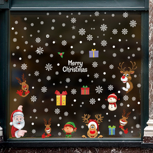 Direct Selling Personalized Wall Static Cling Snowflakes Christmas Stickers Window